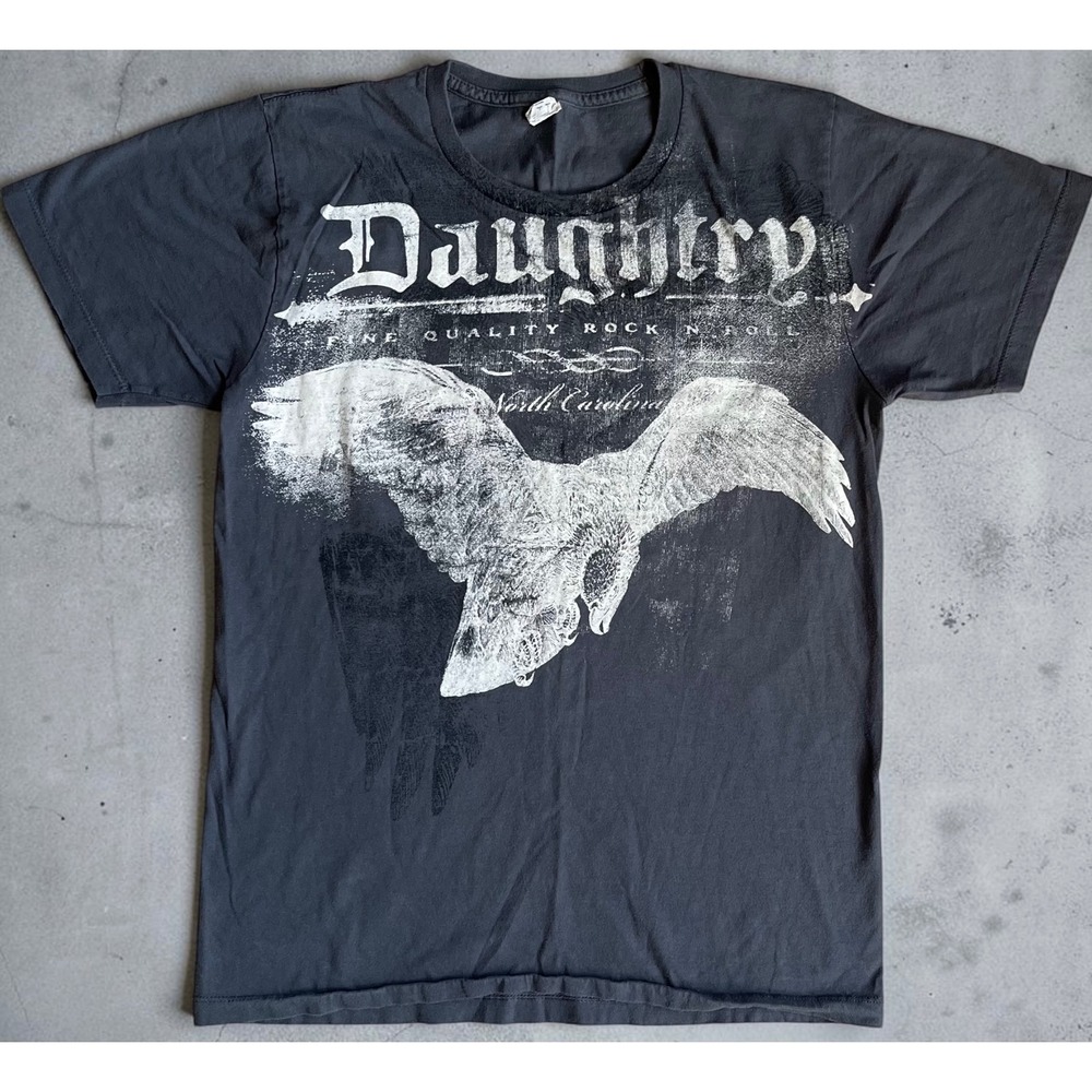 Daughtry Band Shirt Mens Small Gray Rock N Roll Eagle Graphic Tee Gaziani